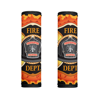 Flaming Firefighter Emblem Print Handle Covers