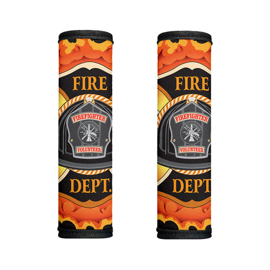 Flaming Firefighter Emblem Print Handle Covers
