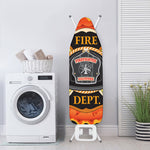 Flaming Firefighter Emblem Print Ironing Board Cover
