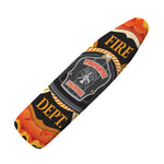 Flaming Firefighter Emblem Print Ironing Board Cover
