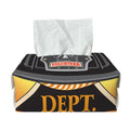Flaming Firefighter Emblem Print Rectangle Tissue Box Cover