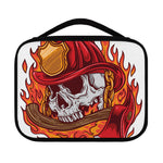 Flaming Firefighter Skull Print Classic Bible Case
