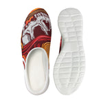 Flaming Firefighter Skull Print Mesh Casual Shoes
