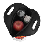 Flaming Firefighter Skull Print Neoprene Lunch Bag