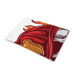 Flaming Firefighter Skull Print Pet Cooling Mat Cover