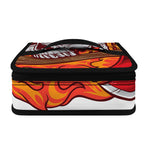 Flaming Firefighter Skull Print Small Lunch Bag