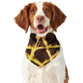 Flaming Pentagram Symbol Print Dog Bandana