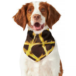 Flaming Pentagram Symbol Print Dog Bandana
