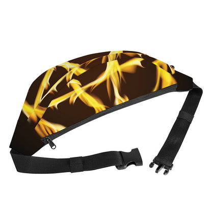 Flaming Pentagram Symbol Print Fanny Pack