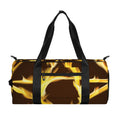Flaming Pentagram Symbol Print Gym Bag