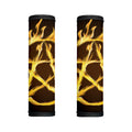 Flaming Pentagram Symbol Print Handle Covers