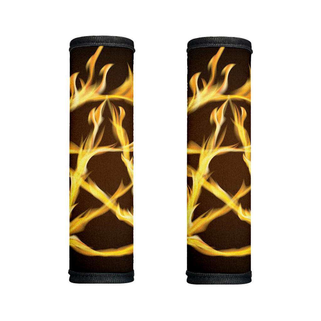 Flaming Pentagram Symbol Print Handle Covers