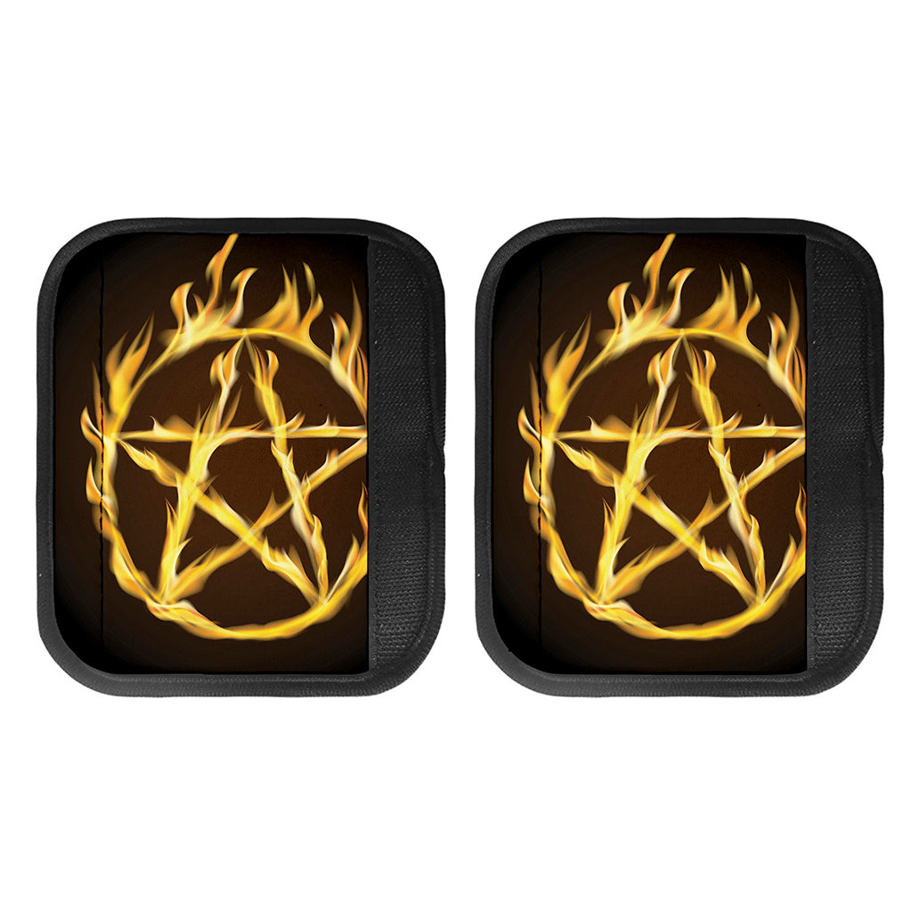 Flaming Pentagram Symbol Print Handle Covers