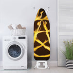 Flaming Pentagram Symbol Print Ironing Board Cover