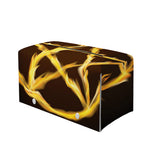 Flaming Pentagram Symbol Print Leather Tissue Box Cover