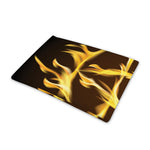Flaming Pentagram Symbol Print Pet Cooling Mat Cover