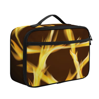 Flaming Pentagram Symbol Print Portable Lunch Bag