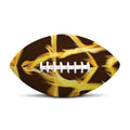 Flaming Pentagram Symbol Print Rugby Ball