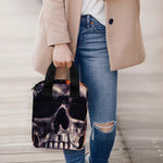 Flaming Skull And Cross Wrench Print Bible Tote Bag