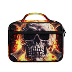 Flaming Skull And Cross Wrench Print Briefcase Bible Bag