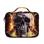 Flaming Skull And Cross Wrench Print Briefcase Bible Bag
