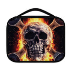 Flaming Skull And Cross Wrench Print Classic Bible Case