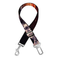 Flaming Skull And Cross Wrench Print Dog Seat Belt