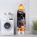 Flaming Skull And Cross Wrench Print Ironing Board Cover