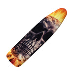 Flaming Skull And Cross Wrench Print Ironing Board Cover
