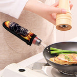 Flaming Skull And Cross Wrench Print Skillet Handle Cover