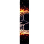 Flaming Skull And Cross Wrench Print Table Runner