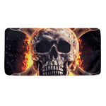 Flaming Skull And Cross Wrench Print Towel