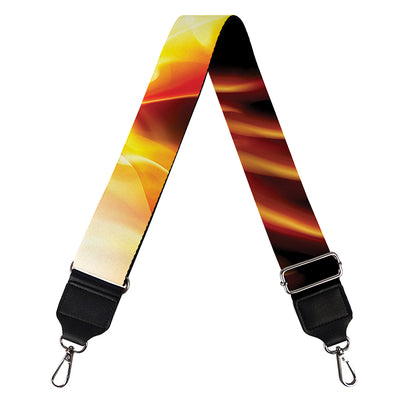 Flaming Skull With Fire Wings Print Bag Strap