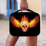 Flaming Skull With Fire Wings Print Classic Bible Case