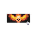 Flaming Skull With Fire Wings Print Extended Mouse Pad