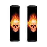 Flaming Skull With Fire Wings Print Handle Covers