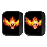 Flaming Skull With Fire Wings Print Handle Covers
