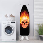 Flaming Skull With Fire Wings Print Ironing Board Cover