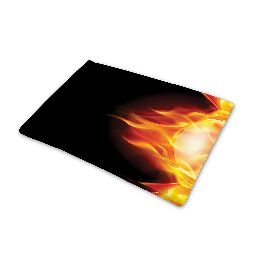 Flaming Skull With Fire Wings Print Pet Cooling Mat Cover