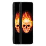 Flaming Skull With Fire Wings Print Refrigerator Handle Covers