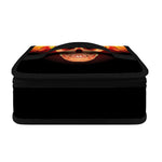 Flaming Skull With Fire Wings Print Small Lunch Bag