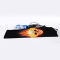 Flaming Skull With Fire Wings Print Sports Towel