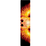 Flaming Skull With Fire Wings Print Table Runner