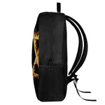 Flaming Star of David Print 17 Inch Backpack