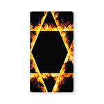 Flaming Star of David Print Baby Crib Sheet
