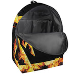 Flaming Star of David Print Backpack