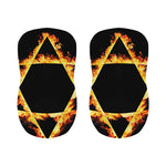Flaming Star of David Print Bar Stool Covers