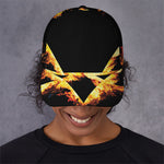 Flaming Star of David Print Baseball Cap