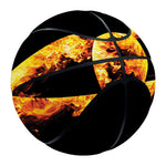 Flaming Star of David Print Basketball