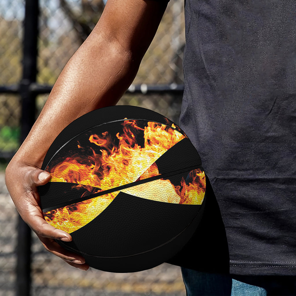 Flaming Star of David Print Basketball